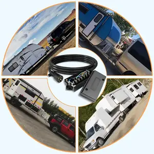 Fiação de Luz para Trailer Automotivo de 22 Pés com Conector de 4 Pinos e 5 Fios, Conector de Cobre, Fiação Plana de 4 Vias - Product Image 6