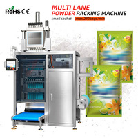 Machine d'emballage automatique multi-voies haute vitesse pour sachets de lessive en poudre