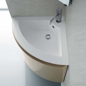 20 Inch Small <strong>Corner</strong> Floating <strong>Bathroom</strong> Vanity <strong>Unit</strong> With Ceramic Sink - Product Image 3