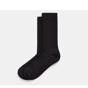 Chaussettes ras du cou bleues unies personnalisées pour hommes, tricotées, style classique, usage quotidien, respirantes, avec revers antidérapant et logo, en coton confortable pour l'automne - Product Image 2