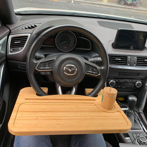 Vassoio da tavolo per volante per auto Legend all'ingrosso multifunzionale portatile in bambù Logo personalizzato supporto in legno naturale ufficio in legno - Product Image 5
