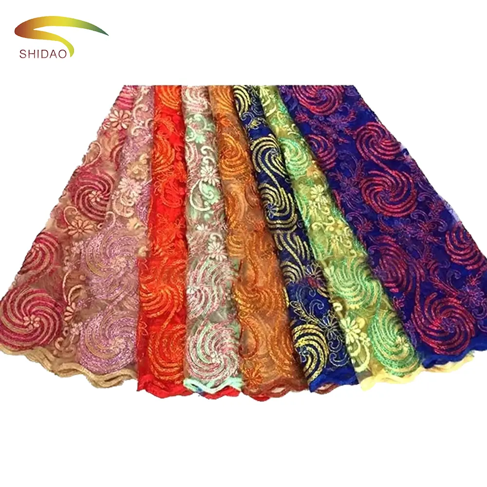 Saree malha indiana com glitter, africano, noiva, renda, tecidos, padrões