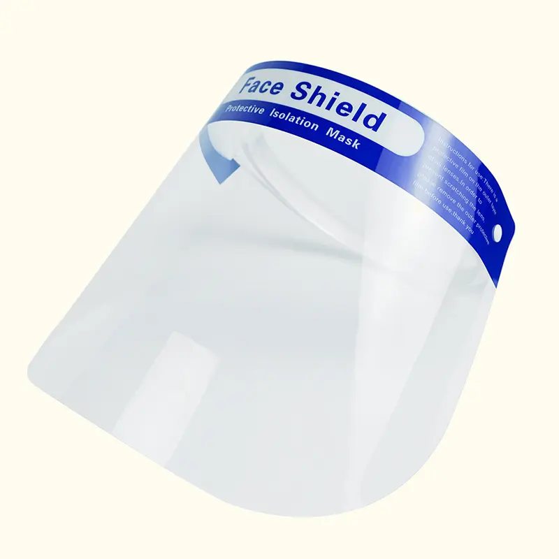 Plastic Anti Oil Safety Visor Fashionable Transparent Face Shield