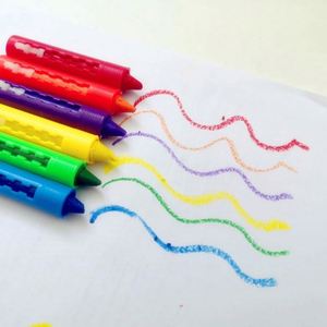 Juego de 6 Crayones de Cera No Tóxicos para Dibujar en Seco y Húmedo, con Empaque Personalizable para Niños - Product Image 3
