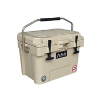 Glacière Rotomoulée Moderne 16QT, Isolée, Étanche, Portable, Rétention de Glace 5 Jours, Poignée Robuste, Capacité 24 Canettes, pour Aliments et Boissons