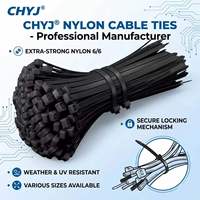Attaches-câbles en nylon noir 7,6x550mm, auto-bloquantes, extra longues, en plastique, pour le regroupement de gros câbles, en vrac