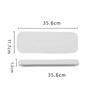 Piatto Quadrato in Ceramica Bianca Opaca per Bistecche, <span class=keywords><strong>Piatti</strong></span> Freddi, Insalate, Pasta, Torte, Dessert, Vassoio <span class=keywords><strong>di</strong></span> <span class=keywords><strong>Servizio</strong></span> per Buffet - Product Image 6
