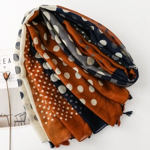 Fancy New Dots Pattern Cotton Feeling Headscarf for Ladies Long <b>Large</b> Polyester Hijab Fashion Gold Bronzing Shiny <b>Scarves</b> Shawls - Product Image 3