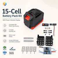 Kit de Carcasa para Batería de Herramienta Eléctrica Makita 18V LXT Estilo 5S3P 18650, con Indicador de Capacidad, Sin Celdas
