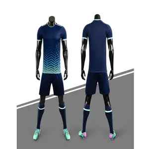 Customized 100% Polyester Soccer Jerseys for Adults Comfortable Breathable Shirts that Regulate Body Temperature Running Sports