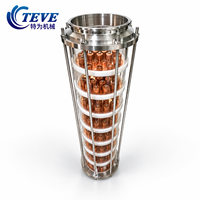 Colonne de distillation électrique 8 pouces en acier inoxydable/cuivre rouge pour alcool, vodka, gin, avec pompe et chauffage, équipement de distillation par reflux