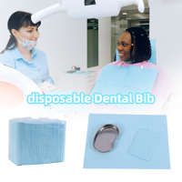 Baberos Dentales Desechables de 3 Capas, Impermeables, Suministros Médicos con Certificación CE ISO, Cubierta para Bandeja Dental, Cubierta para Mesa de Manicura para Dentistas