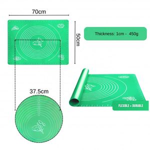 Tapis de protection pour plan de travail de cuisine, en silicone, antidérapant, écologique, extra large, pour la pâtisserie et la boulangerie, pour étaler la pâte - Product Image 4