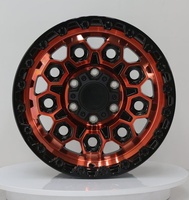 Jantes en alliage d'aluminium forgé 6061 T6, design en maille orange noir brillant, pressées 12000T, conformes aux normes TUV JWL VIA S3-00050, 17 18 20 personnalisées