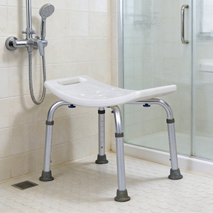 Chaise de douche réglable en aluminium Fuda, tabouret de bain modèle D-1 pour personnes âgées - Product Image 1