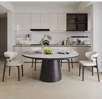Table à manger pliante de luxe multifonctionnelle de haute qualité avec design rond carré, mobilier de salle à manger moderne, table à manger