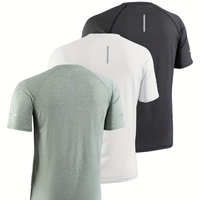 T-shirt à col rond pour homme, 6 couleurs, noir, blanc, gris, marine, ultra-léger, respirant, absorbant la transpiration, séchage rapide