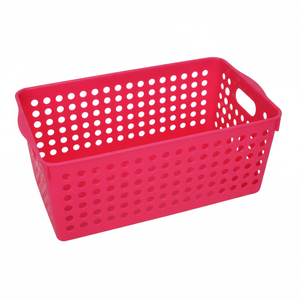 Cesto portaoggetti largo rosso Inomata - Product Image 1