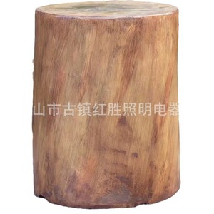 Resin <b>Tree</b> Stump Lamp Ip65 Led Garden <b>Light</b> Plastic Body <b>Outdoor</b> Landscape Lighting - Product Image 5