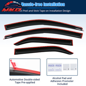 Pare-soleil de fenêtre style Mugen pour Toyota Camry 12-14, en acrylique, protection contre la pluie, 4 pièces - Product Image 5