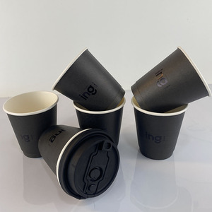Vaso de papel desechable blanco de 8oz para café, impresión personalizada, ecológico, apto para alimentos, para té, jugo, bebidas para llevar. - Product Image 3