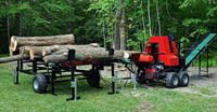 Processeur de bois de chauffage RIMA Force de division de 30 tonnes, contrôle de manette de moteur électrique 24 "longueur de travail fendeur de bûches