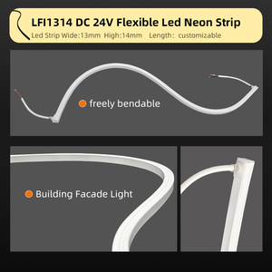 ไฟ LED แบบยืดหยุ่นซิลิโคนกันน้ำ IP65 รุ่น LFB1314-1 แบบกำหนดเอง OEM ODM DC 24V RGB สำหรับใช้ภายในและภายนอกอาคาร - Product Image 3