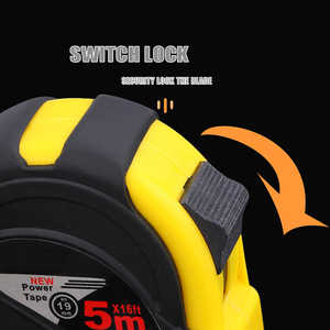 Nhà Máy Bán buôn xách tay tape measure PP vỏ nhựa với linh hoạt hệ thống phanh ABS Meter cho thợ mộc Metric thép Băng - Product Image 5