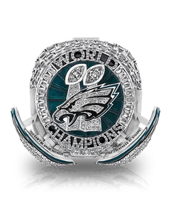 Personaliza tu equipación de los Philadelphia Eagles 2024-2025 de Barkley # 26 & Hurts # Anillo de Campeonato Nacional de Fútbol Americano para 1 Jugador con Ala Abierta - Product Image 2