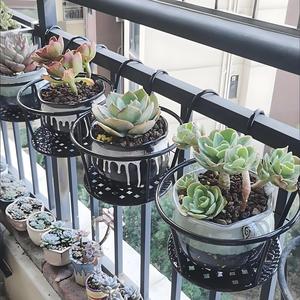 Cesto di fiori appeso per balcone <span class=keywords><strong>in</strong></span> <span class=keywords><strong>ferro</strong></span> <span class=keywords><strong>battuto</strong></span>/ringhiera per piante/portapacchi per porte - Product Image 1