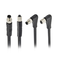 Sensor Automotriz Serie M5 DIN IP67/IP68 Impermeable de Latón Niquelado, Codificación 2/3/4 Pines Macho Hembra - Blindado Recto/Angulado