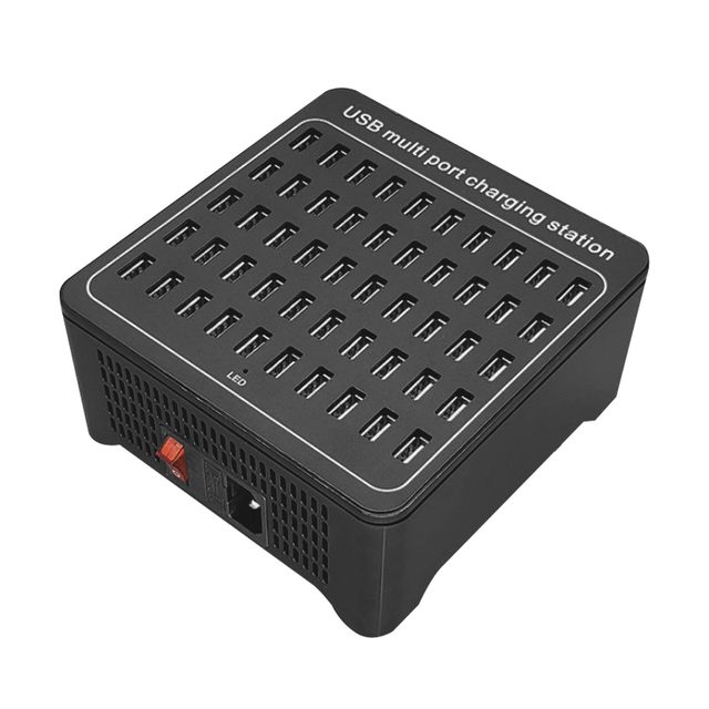 50 Ports USB Hub Charger 250W OCP Protection Fast Charging Station for iPad for with Eco-Friendly Design QC4.0+
