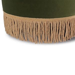Pouf Rétro Américain à Pompons, Ensemble de Tabouret de Canapé <span class=keywords><strong>en</strong></span> Tissu de Luxe, Siège Créatif pour Salon, Appartement, Hôtel - Product Image 4