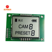 SML0271 Modul LCD TN 7-Segmen 2-Digit 3.0V Reflektif Positif untuk Perangkat BLE Preset Kamera