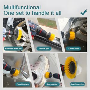 LIJIE vendita diretta 6 pezzi elettrico per trapano spazzola Set grande sconto spazzole per <span class=keywords><strong>autolavaggio</strong></span> prodotto da esperti di pulizia auto - Product Image 4