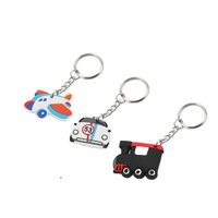 Porte-clés souple en caoutchouc PVC silicone, personnalisé, professionnel, 2D, dessin animé, voiture, écologique et durable