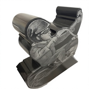 Lápidas de Granito de Piedra Natural - Diseño Americano Tradicional, 1 Año de Garantía, Monumentos Funerarios para Exteriores - Product Image 2