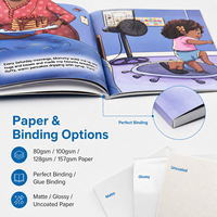 Impression de livres pour enfants en anglais sur mesure en Chine, livres brochés pour enfants