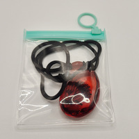 Sac de rangement en PVC transparent épaissi auto-scellant pour bijoux, fermeture à glissière pour vêtements, emballage de bracelets, type plastique PE