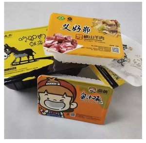 Bán Tự Động Khí Nén Khay Niêm Phong Thực Phẩm Sẵn Sàng Bữa Ăn <span class=keywords><strong>Container</strong></span> Gói Nhiệt Con Dấu Đậu Phụ Niêm Phong Máy - Product Image 4