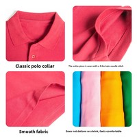 T-shirt d'été à manches courtes en pur coton de couleur unie pour homme, avec logo imprimé personnalisé, col à revers, style utilitaire, personnalisable DIY