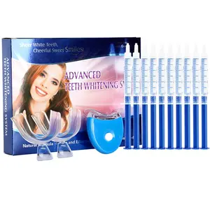 Hot Sell 10pcs HP/CP Syringe Gels Kit Private Logo Teeth Whitening Kit Box