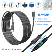 Câble d'extension actif multi-interface avec amplificateur de signal 5 Gbit/s Type C/B/Micro B avec répéteur pour caméra/bureau/industrie