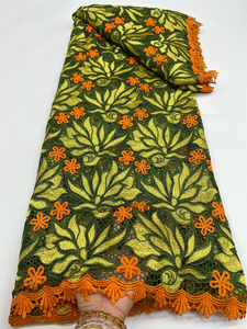 NI.AI Nuevo Diseño de Tela de Encaje con Cordón Guipur, Tela de Encaje con Cordón Bordado Nigeriano para Vestidos de Fiesta y Boda - Product Image 3