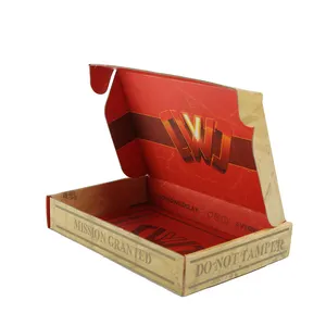 Custom Inside Red Printing Game Sets Packaging Corrugated Online Delivery boxes