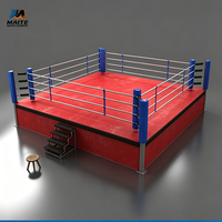 Anneau de boxe personnalisé avec logo, fabrication directe, extra épais, antidérapant, résistant à l'usure, taille personnalisée, anneau de combat portable, salle de boxe