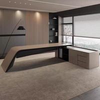 Muebles de oficina modernos de lujo hechos a medida CEO y Gerente General Escritorios DE TRABAJO Escritorios ejecutivos con dimensiones personalizadas