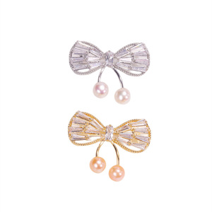 Broche papillon en perles naturelles, style simple et polyvalent, accessoire de mode, motif tendance sur internet, vente en gros - Product Image 5