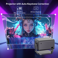 Projecteur LCD à moteur optique entièrement fermé, 1080P HD, 500 ANSI, 6500 lumens, lumière LED haute luminosité, système d'exploitation Android, projecteur intelligent