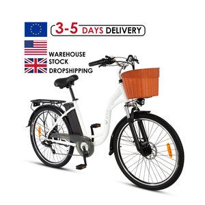 DYU C6 UE Reino Unido EE. UU. Almacén Europa Retro Electric Delivery Bike Chopper Electric Dirt Bikes para adultos Hombres - Product Image 1